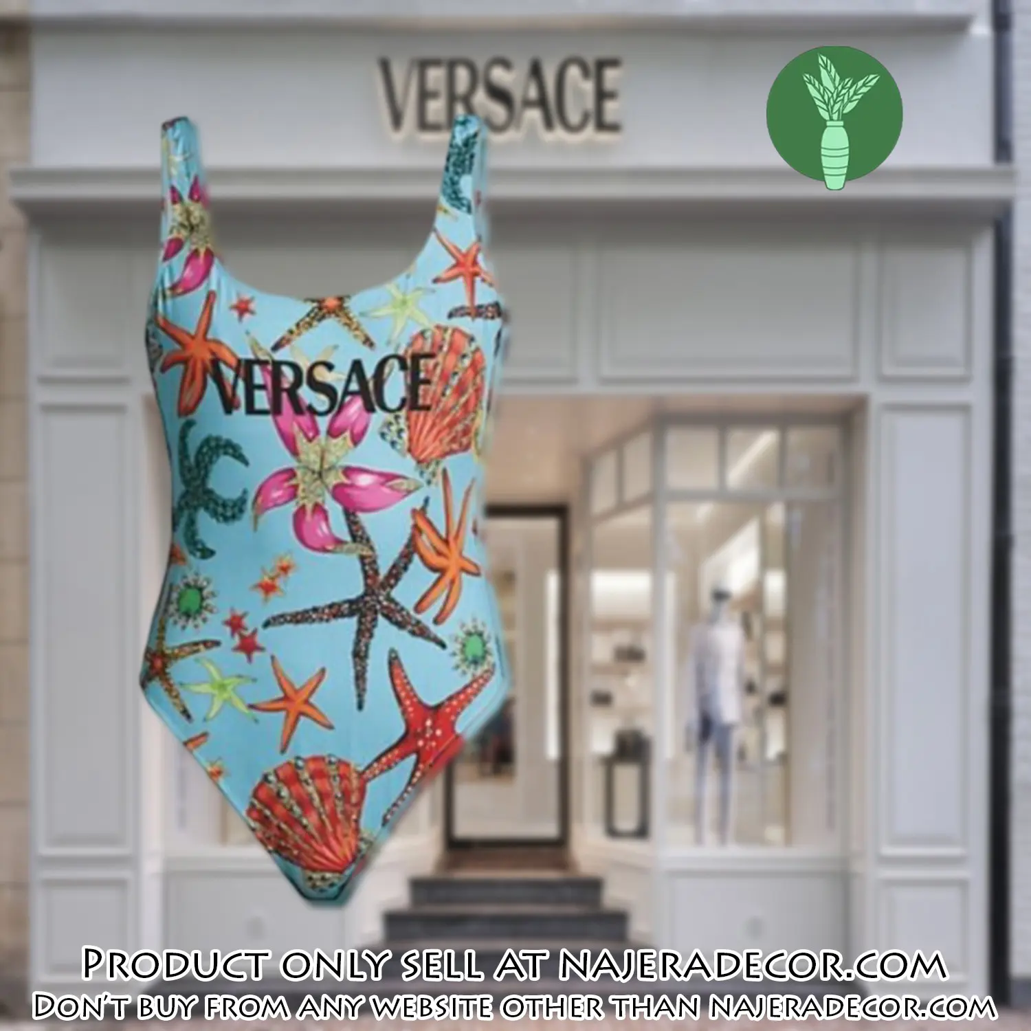 Versace swimwear beachwear one piece swimsuit osw1078 njr3755808